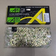 RANTAI EMAS AJI RACING 415H AJI RACING CHAIN 415 GOLD 122 132 AJI RACING GOLD CHAIN MOTORCYCLE CHAIN