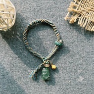 山與珠寶手作 Studio 原創客製 // 阿拉善瑪瑙吞金獸小鈴鐺手鏈