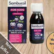 Sambucol for Kids + Vitamin C - UK | Sambucol Black Elderberry Liquid For kids+ Vitamin C 120ML UK V