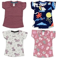 Tshirt Budak Size 1-6 Girls Tshirt Cotton.