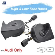 Twin Tone Car Horn Snail Horn For Audi A1 A3 A4 A5 A6 A7 A8 Q2 Q3 Q5 Q7 TT S4 S6 12V Loudness 110-12