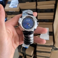 Oak blade style brushed steel watch V1