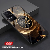 Glossy Glass Glitter Case For Type hp poco F4 poco F1 poco F3 poco F5 poco F6 poco LatestF7 - Fashio