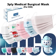 [SG BRAND] MICO Kids 3ply Medical Surgical Disposable Child Face Mask 10pcs [Ready Stock]