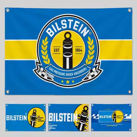 Brand Bilstein Flags Home Yard & Garden Decor Banner - Indoor Outdoor Wall Hanging Flag