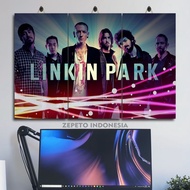 Linkin Park Logo 45X30 Multipanel Room Decoration | Linkin Park Wallpaper Band Custom Room Poster | 