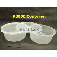 R3000 (3000ml) Round Plastic Food Container (30pcs±)  Bekas Kuih Bahulu Baharu  Bekas Makanan Plasti