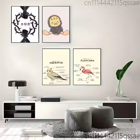 Skull Hum Bad Omens Nope Poster Art Print Anime Style Home Decor Ideal Gift Perfect Room Decor