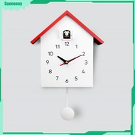 Sunnoony นาฬิกาติดผนังบ้านนกนาฬิกากุ๊กกูดิจิตอลตั้งโต๊ะโรงเรียนนาฬิกาห้องรับแขก