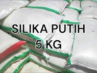 Silika putih 5 kg / pasir silika putih / pasir silika / silika putih / pasir aquascape / pasir aquar