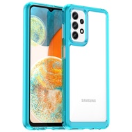 Shockproof Silicon Case For Samsung A33/A13/A23/A53/A73/F23/M23/A04S Transparent Multicolour TPU Pho