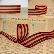 Black Yellow Black Yellow Black Medal Belt Polyester Sideband Webbing Flag Jewelry Black Ribbon Yell