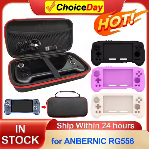 Silicone Protective Case For ANBERNIC RG556 Game Console Storage Bag Anti-Scratch Protective Cover P