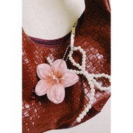Colourful flower bag charms/keychain for girls