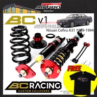 Adjustable🔥Nissan Cefiro A31 1989-1994 BC Racing V1 Series Hi Lo Soft Hard Adjustable Absorber / Suspension