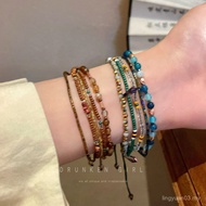 Bosia Multi-Layer Stacked Beaded Bracelet Female New Chinese Retro Style Bracelet Meladezhi Bracelet