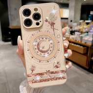 เคสสำหรับ Apple iPhone โทรศัพท์ซิลิโคนแม่เหล็กดวงจันทร์ที่สวยงาม Magsafe 15 14 13 12 11 X XS XR Pro Max Plus เคสแฟชั่นฝาหลังทันสมัยจาก GGQcase