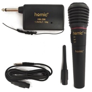 Homic Mic Kabel dan Wireless Karaoke Microphone HM-308