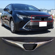 For Toyota Corolla Auris Sport  Hatchback 2019 ABS Chrome Car Front Grill Net Trim Sticker Decoration Modification