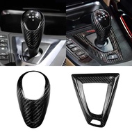 Carbon Fiber Gear Shift Knob Cover Gearshift Shifter Sticker For BMW M2 F87 M3 F80 M4 F82 F83 M5 F10