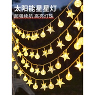 Lampu Luar Solar Baharu Lampu Rentetan Hiasan Taman Rumah Taman Balkoni Kalis Air Lampu Jalur Suasan