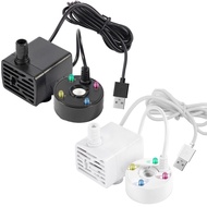 【OURHOMESSTORE】 Water Pump Mist Machine LED Colored Lights USB Powered Atmospheric Smoke Effect Port
