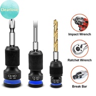 Clearlove Impact Hex Converter For Screwdriver Bit 1/2 3/8 1/4-Inch Square Drive To 1/4-Inch Qui Rel