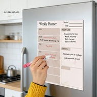 NTA Magnetic Dry Erase Calendar Refrigerator Planner Board Magnetic Fridge Calendar Whiteboard Weekl