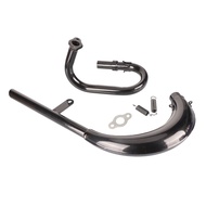 For 2 Stroke 50cc 66cc 80cc 100cc Engine Motorized Bicycle Bike Split Pipe Exhaust Muffler