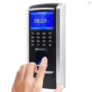 Fingerprint Access Control Time Attendance Machine Biometric Time Clock Employee Checking-in Recorder Fingerprint/Password/ID Card Recognition Multi-language with Software Support