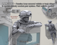 Modern Soldier Full Body Resin Model White Model GK Action Figure 1/35 Scale Collectible Toy for Fan