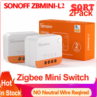 [SQRT] Sonoff Zigbee L2มินิสวิตช์ ZBMinil2สมาร์ทมินิ Zigbee ไม่ต้องใช้สายกลางสมาร์ทโฮมโมดูลควบคุมด้ว