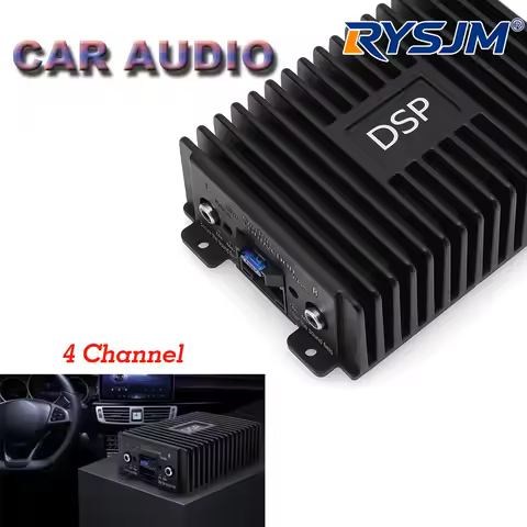 Car DSP Amplifier 4 Channels Audio Sound Processors Non Destructive Modification Sound Enhance Multi