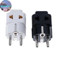 Alittlesearch 1 to 2 Splitter Germany France 5mm plug to universal UK/US/EU/AU 2/ 3 pin soet MY