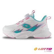 [LOTTO LOTTO] Children's Shoes Flashing Turn Buckle Shock Absorber Running White Pink LT3AKR8783 21,