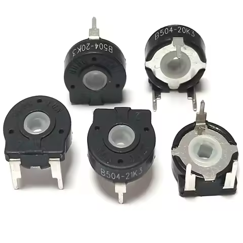 10PCS Potentiometer PT15 1K 2K 5K 10K 20K 50K 100K 500K 1M 500ohm Elliptical Hole Horizontal Adjusta