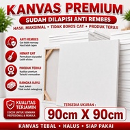 Premium 90x90cm Anti-Res Painting Canvas – Thick, Smooth & Sturdy Wood Frame