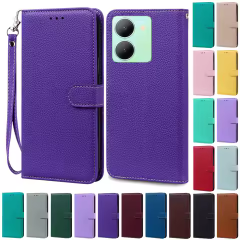 Y36 Case For Vivo Y36 Case Soft Silicone Back Cover Phone Case For Vivo Y36 5G Cover Leather Flip Wa