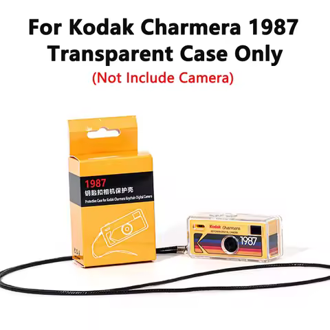 For Kodak Charmera 1987 Keychain Digital Camera Case Crystal Clear PC Hard Shell Protective Cover An