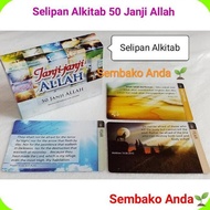 English-Indonesian Two Bible Verse Cards. 50 Promise of Allah