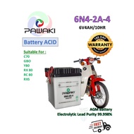 Pawaki Bateri Basah Motor 6N4-2A-4 Battery Motorcycle HONDA C70 GBO  YAMAHA Y80 RX80 SUZUKI RC80