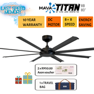 MAVA 80" TITAN DC CEILING FAN WITH REMOTE CONTROL/LARGE FAN/FAN 80 INCH