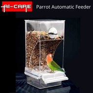 High Quality Parrot Automatic Bird Food Feeder Acrylic Bird Feeder Feeding Device Bekas Makanan auto
