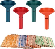 Coin Sorter 4 Color-Coded Coin Counters Tubes and Assorted Coin Wrappers(100 Pcs)