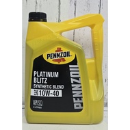 PENNZOIL PLATINUM BLITZ SEMI SYNTHETIC SAE 10W40 SQ (NEW),4L