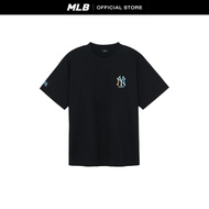 MLB เสื้อยืด ยูนิเซ็กส์ Basic Colorful Mega Logo Over Fit T-Shirts รุ่น 3ATSB0754 50BKS สีดำ