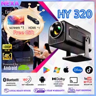 HY320Pro 4K Mini Projector For Phone LCD Portable Projector Smart Android Wifi Bluetooth LED 投影仪小型家用