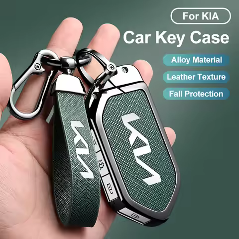 Zinc Alloy Car Remote Car Key Case Cover for Kia KN EV9 Picanto GT Line Carnival Seltos Sorento Morn