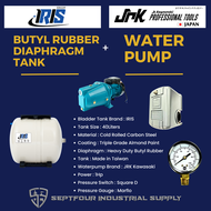 JRK Kawasaki 1HP JET  Water Pump JRK-JET100CU with IRIS 40L Horizontal Bladder Tank/Butyl Rubber Dia