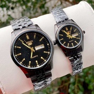 WATERPROOF COUPLE SET JAM SEIKO 5 / GRED 3 / DAY & DATE.
